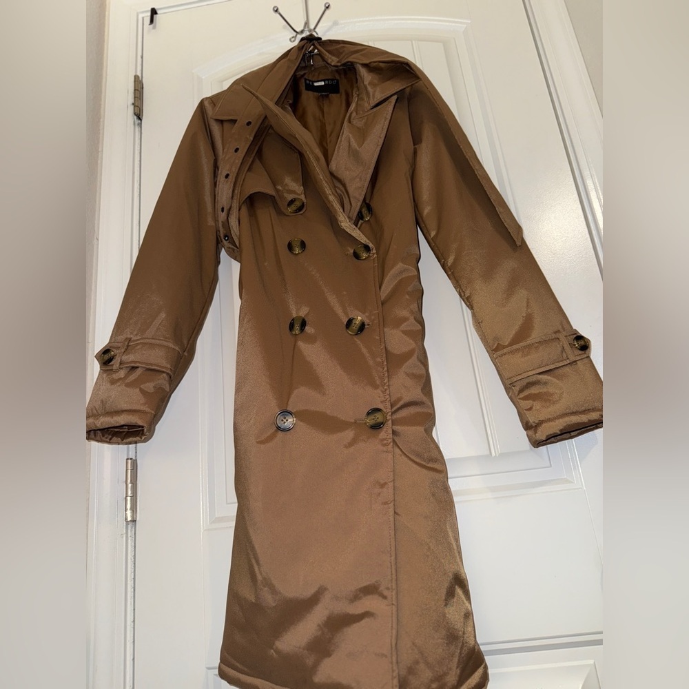 Bernardo Tan Belted Trench Coat New NWT - Picture 4 of 11